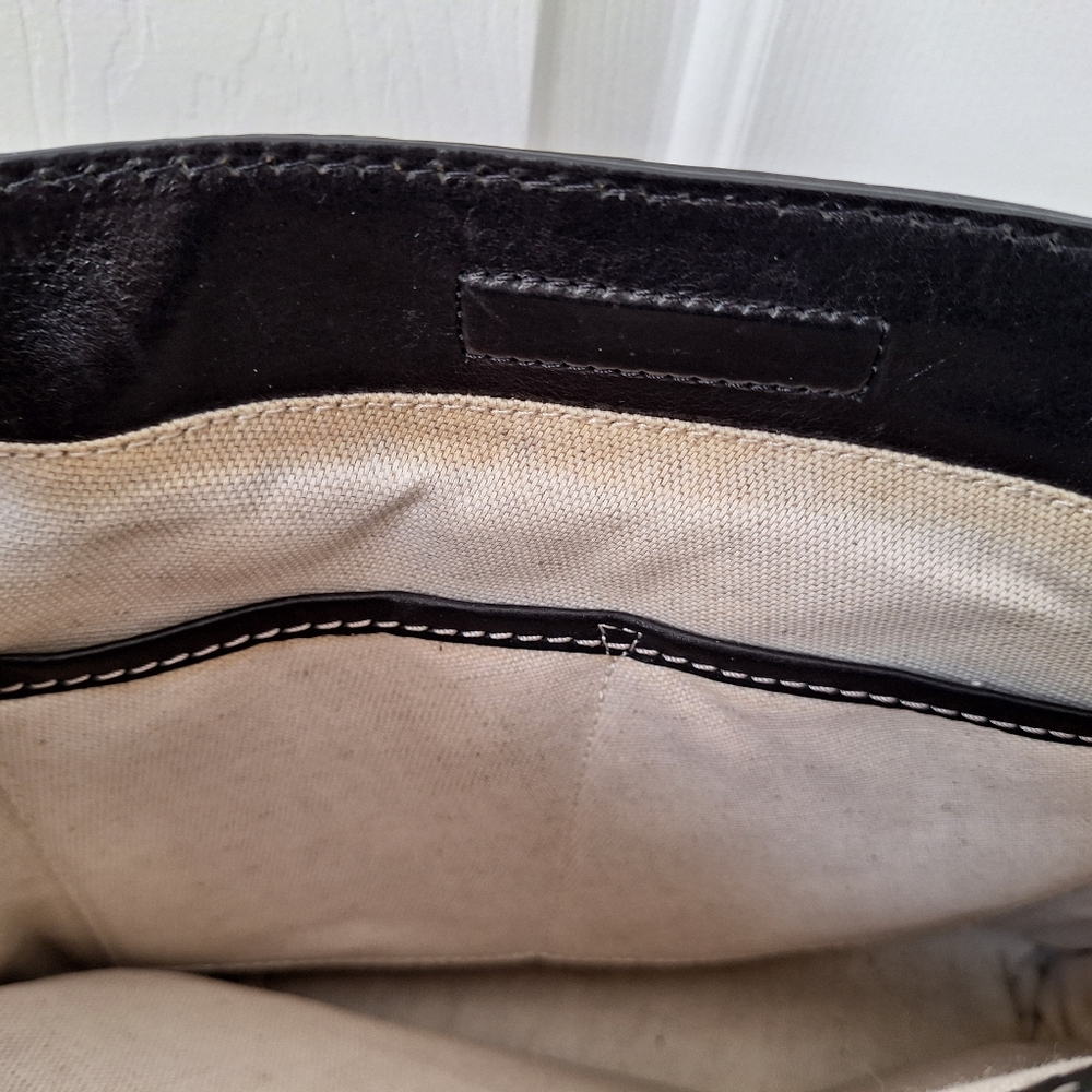 Michael Kors Structured Leather Tote Laptop Bag Shoulder Corpcore Work Black - Picture 14 of 14